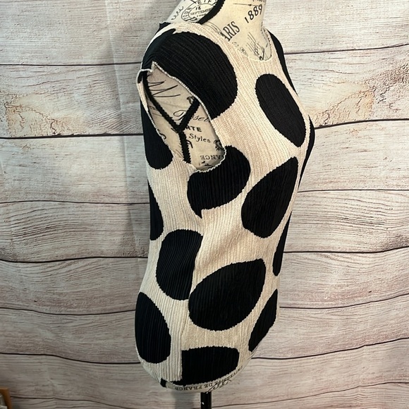 Adolfo Dominguez Jacket & Top Shell Ruffle Front Size 40 EU Large US Black Tan - Picture 4 of 15